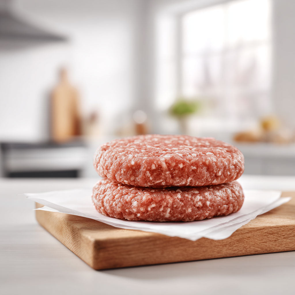 grass fed bacon burgers