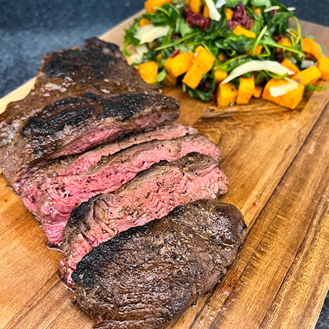 delmonico steak on grill