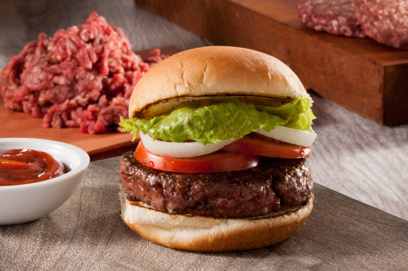 Succulent Grass-Fed Beef Burger