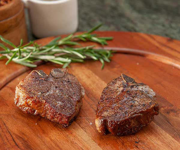 cooked lamb chops