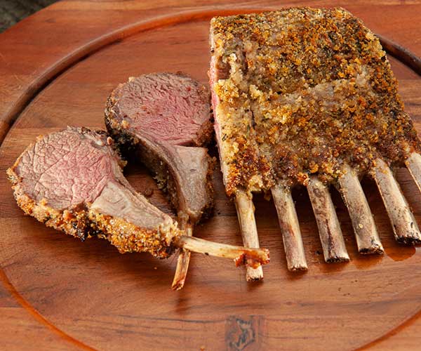roasted rack of lamb