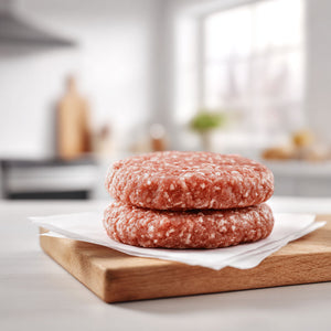 grass fed bacon burgers