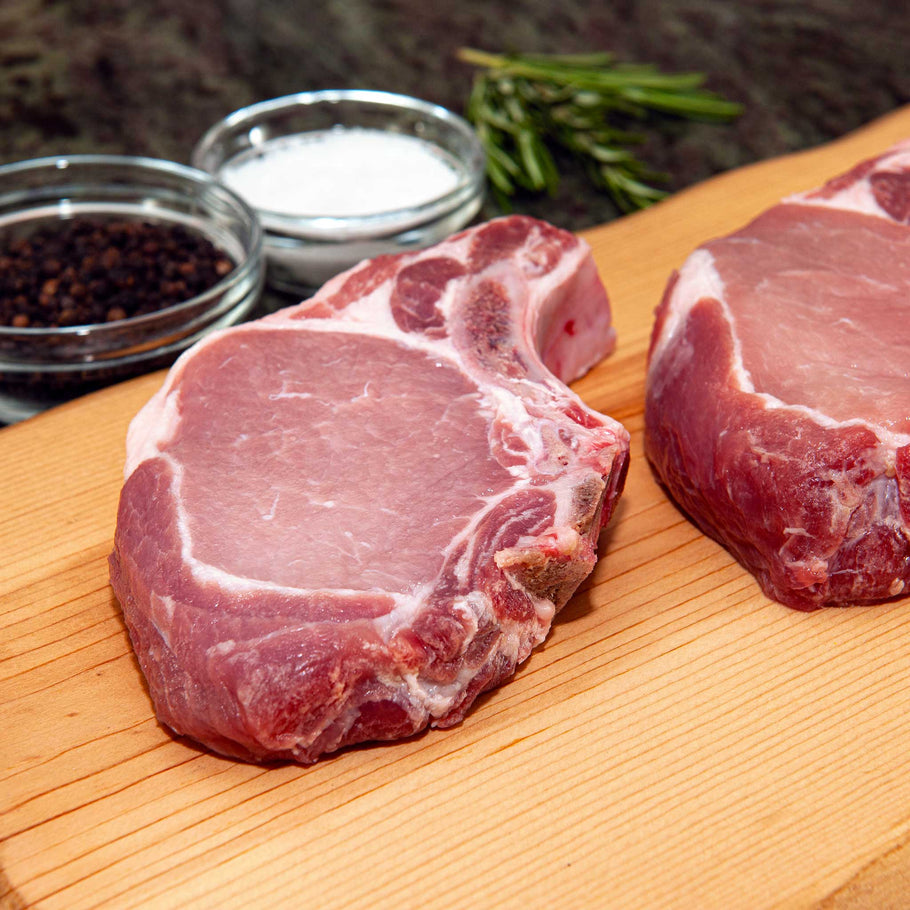 Pastured Pork Loin Chops Buy Pork Chops Near Me Acabonac Farms